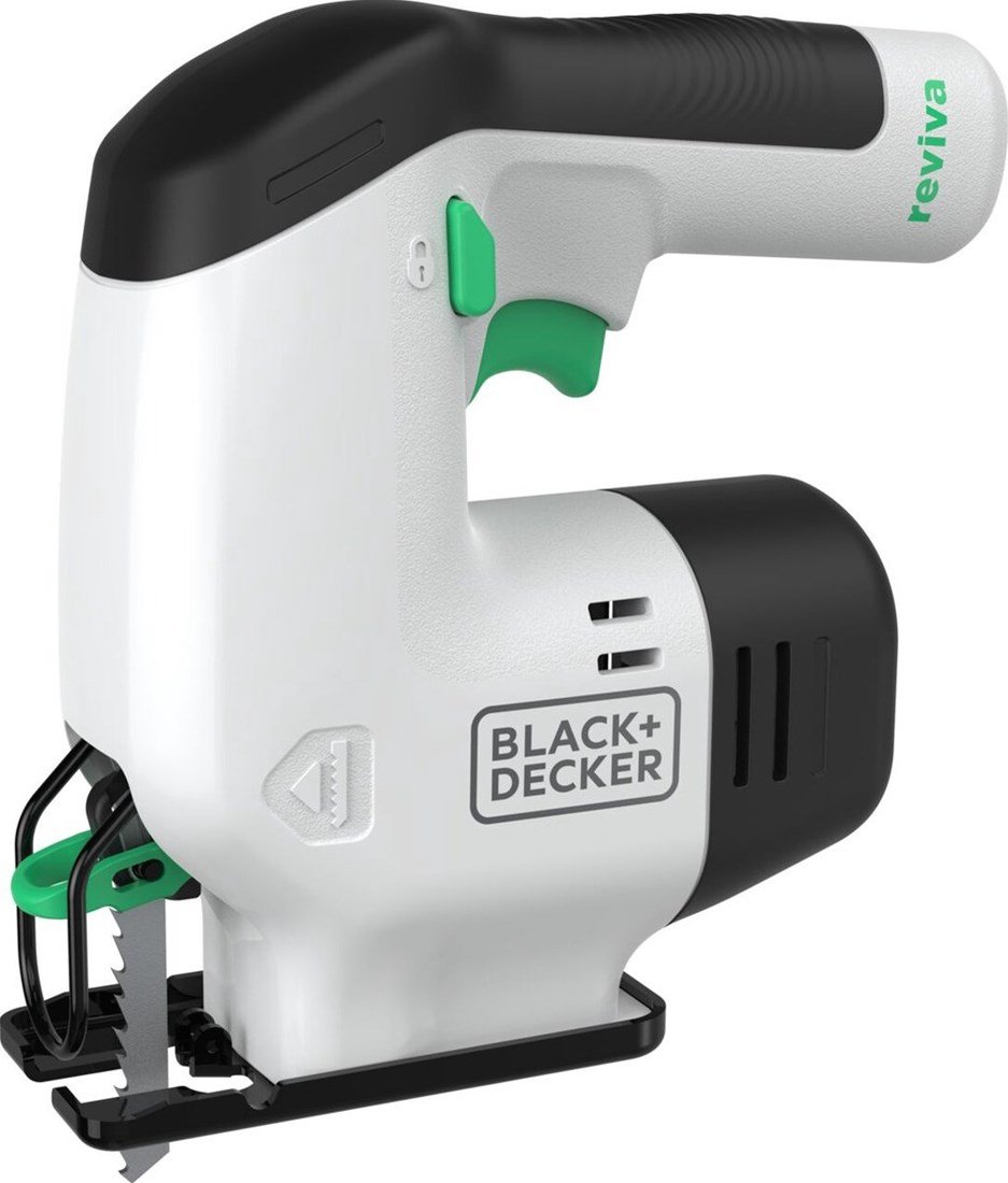 BLACK+DECKER REVJ12C | Reviva Accu Decoupeerzaag 12V (1x 1.5Ah geïntegreerde accu) zonder koffer - REVJ12C-QW