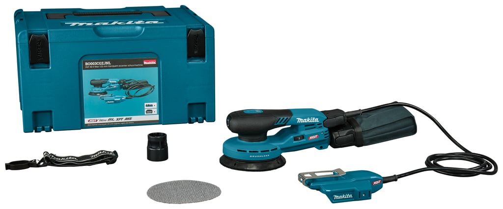 Makita BO003CGZJNL XGT 40 V Handpalm Excenter Schuurmachine | Max 125 mm | Zonder accu&apos;s en lader | In Mbox - BO003CGZJNL
