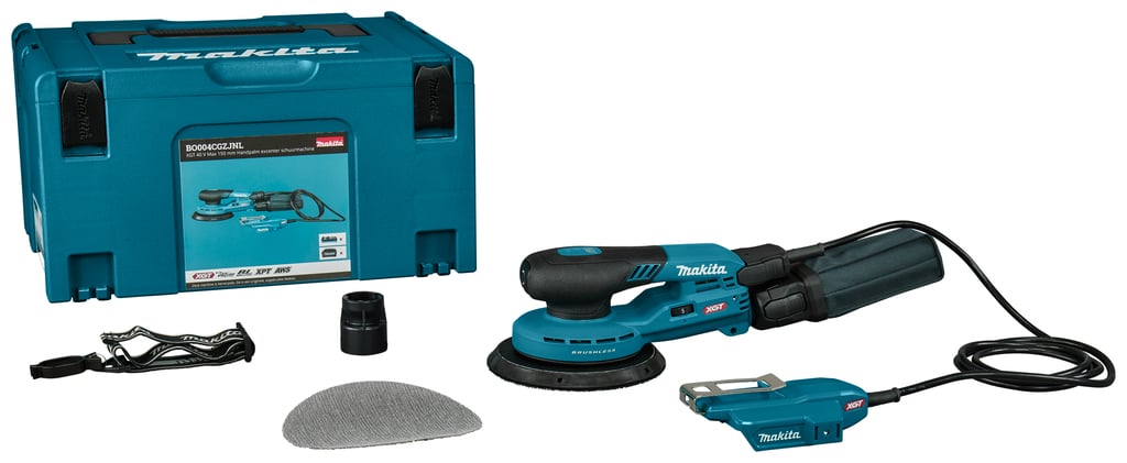 Makita BO004CGZJNL XGT 40 V Handpalm Excenter Schuurmachine | Max 150 mm | Zonder accu's en lader | In Mbox - BO004CGZJNL