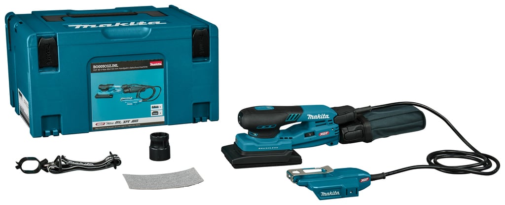 Makita BO005CGZJNL XGT 40 V Handpalm Vlakschuurmachine | Max 90x133 mm | Zonder accu&apos;s en lader | In Mbox - BO005CGZJNL
