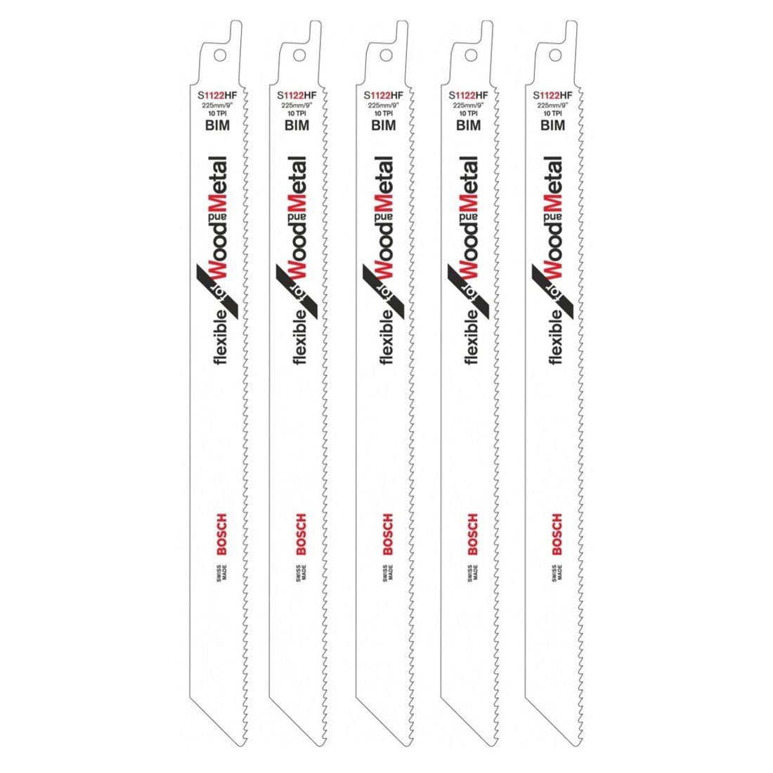 Bosch Accessoires Reciprozaagblad S1122HF Flexible for Wood and Metal 5st - 2608656021