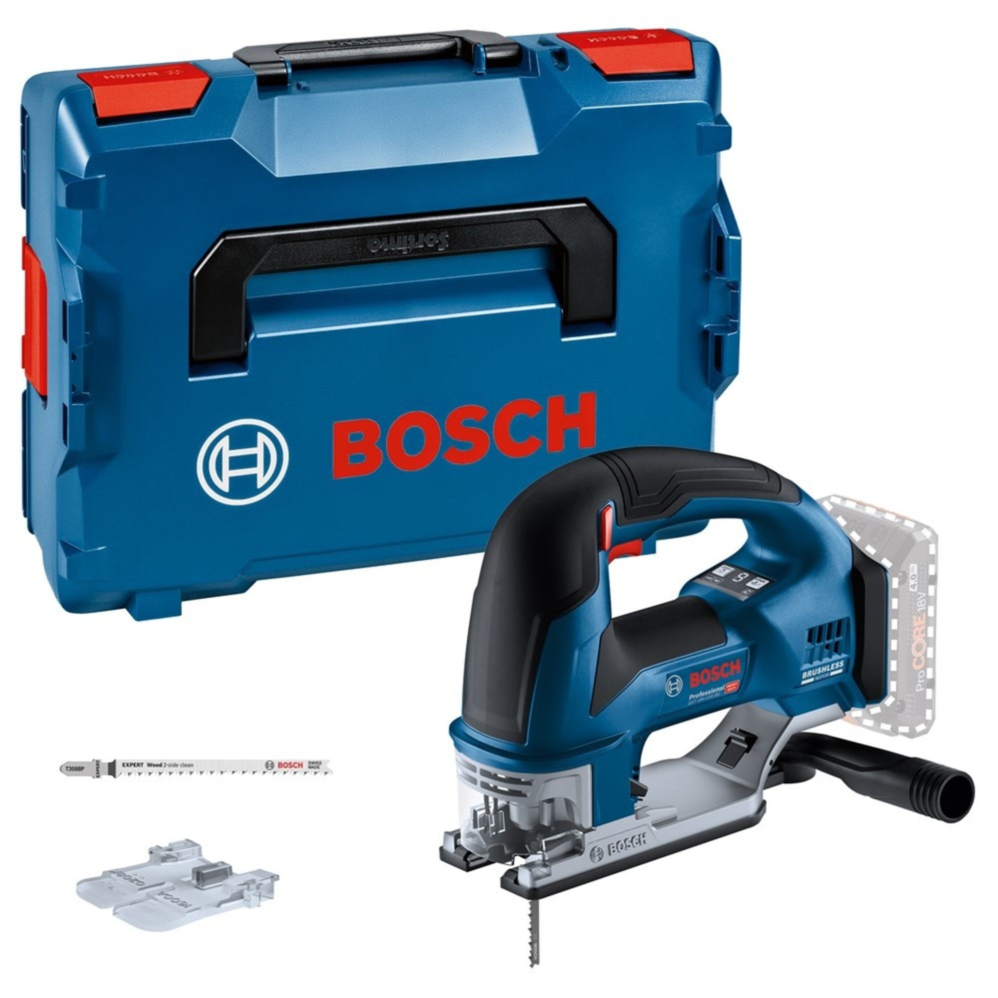 Bosch Blauw GST 18V-155 BC Accu Decoupeerzaag | Excl. accu's en lader | In L-Boxx - 06015B1000