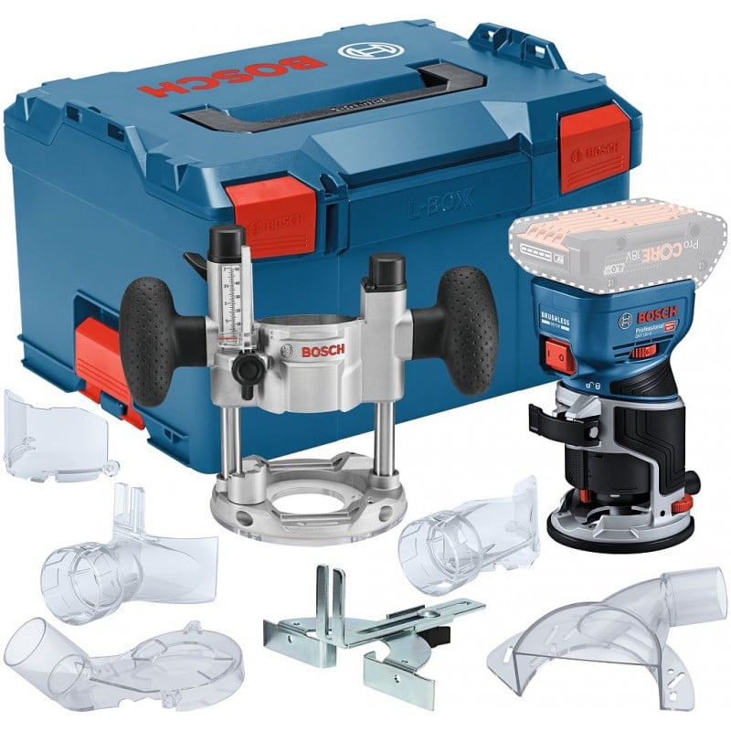 Bosch Blauw GKF 18V-8 Accu Kantenfrees | 18V | Zonder accu en lader | In L-BOXX 238 - 06016C2003