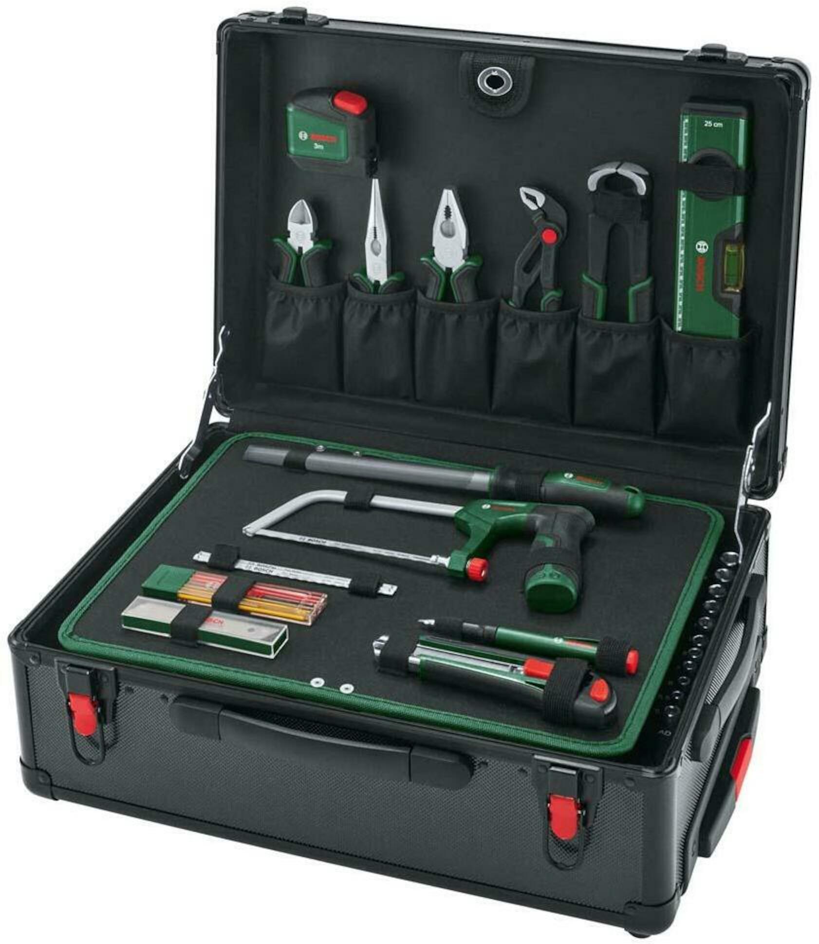 Bosch Groen Gereedschapkofferset op wieltjes | 119-delig - 1600A02ZB4 afbeelding