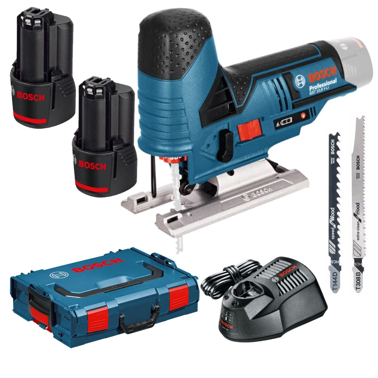 Bosch Blauw GST 12V-70 Professional Accu decoupeerzaag | in L-Boxx | 12v 3.0Ah - 06015A1005