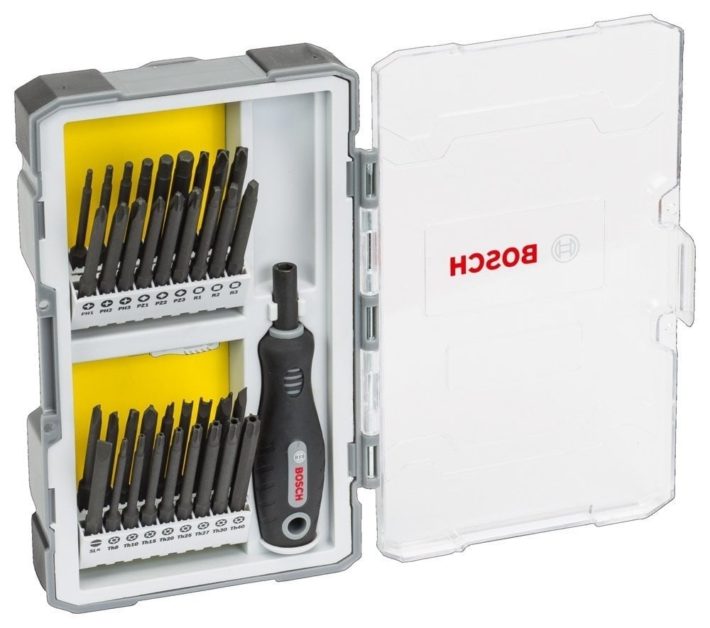 Bosch Accessoires 37-delige 75mm Bitset - te gebruiken als handschroevendraaier - 2607017320