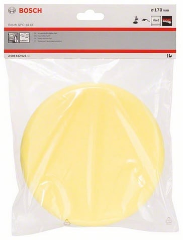 Bosch Accessoires Schuimstofschijf hard (geel), Ø 170 mm voor GPO - 2608612023