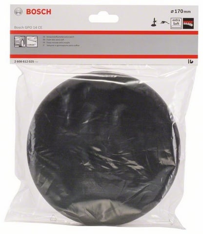 Bosch Accessoires Schuimstofschijf extra zacht (zwart), Ø 170 mm voor GPO - 2608612025