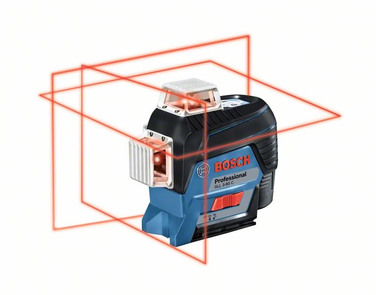 Bosch Blauw GLL 3-80 C Kruislijnlaser op 4x AA batterijen - 0601063R00