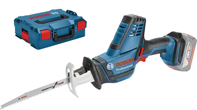 Bosch Blauw GSA 18 V-LI C Professional Accu reciprozaag | Zonder Accu's En Lader | In L-Boxx - 06016A5001