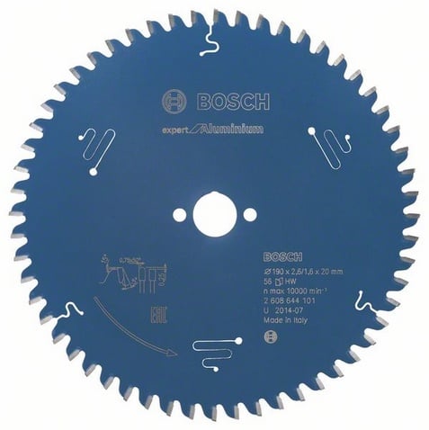 Bosch Accessoires Cirkelzaagblad Expert for Aluminium 190X30X2.6/1.6X56T - 2608644102