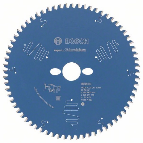 Bosch Accessoires Cirkelzaagblad Expert for Aluminium 225X30X2.6/1.8X68T - 2608644118