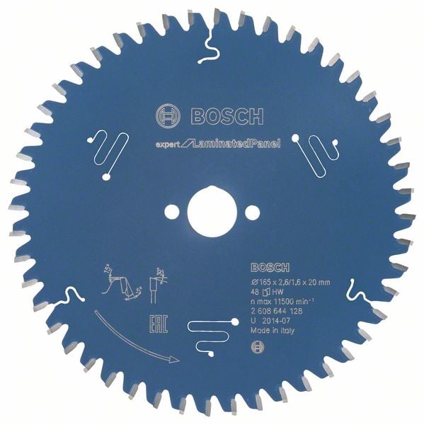 Bosch Accessoires Cirkelzaagblad Expert for Laminated Panel 165X20X2.6/1.6X48 - 2608644128