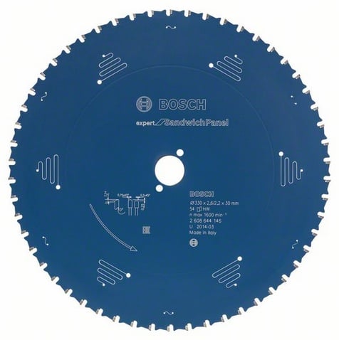 Bosch Accessoires Cirkelzaagblad Expert for Sandwich Panel 235X30X2.2/1.8X50 - 2608644143