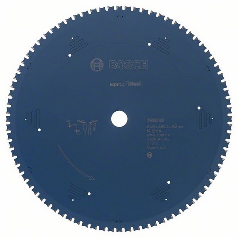 Bosch Accessoires Cirkelzaagblad Expert for Steel 355X2,2X25,4X80T FW - 2608643062