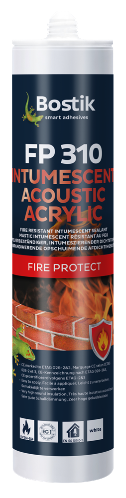 Bostik FP 310 Intumescent Acoustic Acrylic | Wit | Koker 310 ml - 30614486