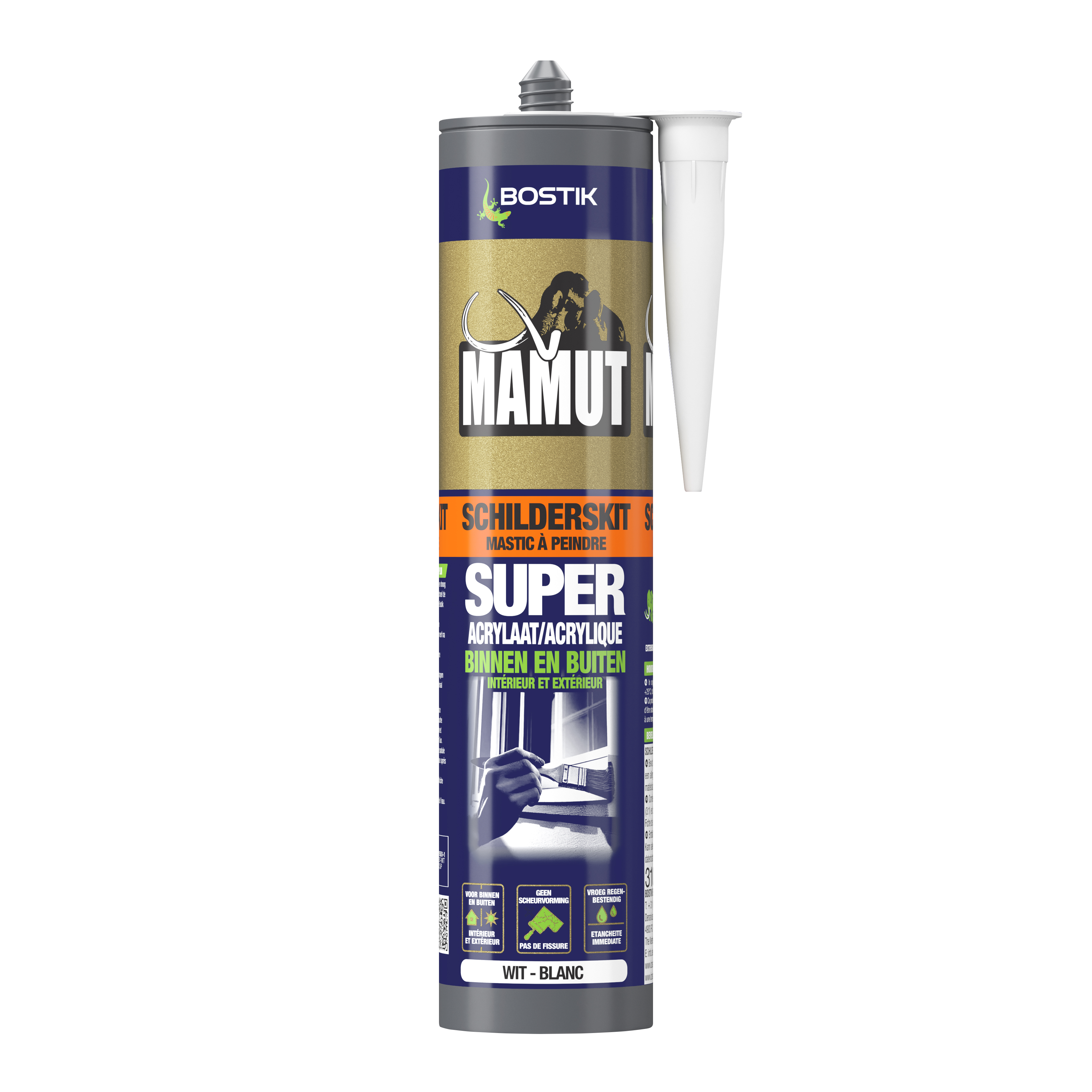 Bostik Mamut Schilderskit - acrylaatkit | Wit | 310ML - 30632112