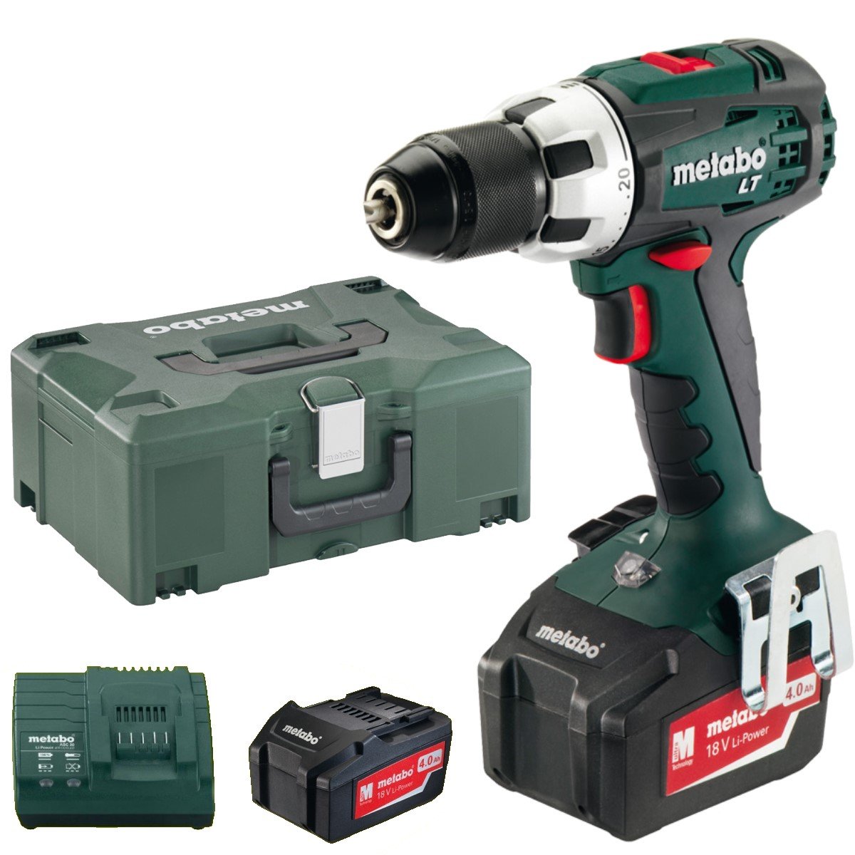 Metabo BS 18 LT Accu Schroefboormachine 18V 4.0Ah Li-Ion in Koffer
