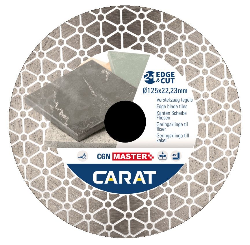 Carat CGN Master diamantzaagblad voor natuursteen / composiet | Ø125 x M14 | Edge & Cut - CGNM125300