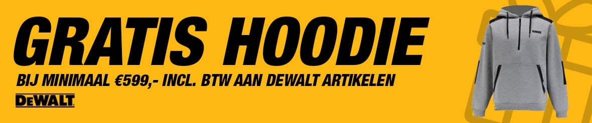 DeWALT gratis hoodie