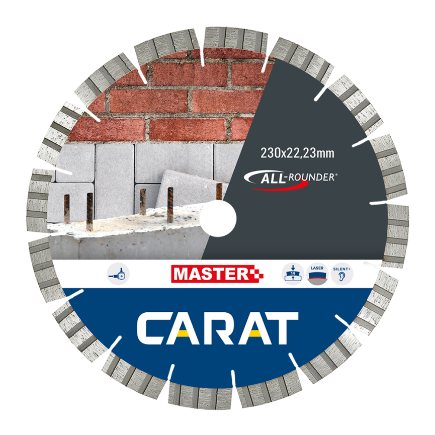 Carat Laser universeel diamantzaagblad | Ø150 x 22,23 mm | All-Rounder Master - CEB1503012