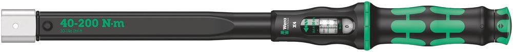 Wera Click-Torque X 4 draaimomentsleutel voor insteekgereedschappen, 14 x 18 mm, 40 - 200 Nm - 1 stuk(s) - 05075654001