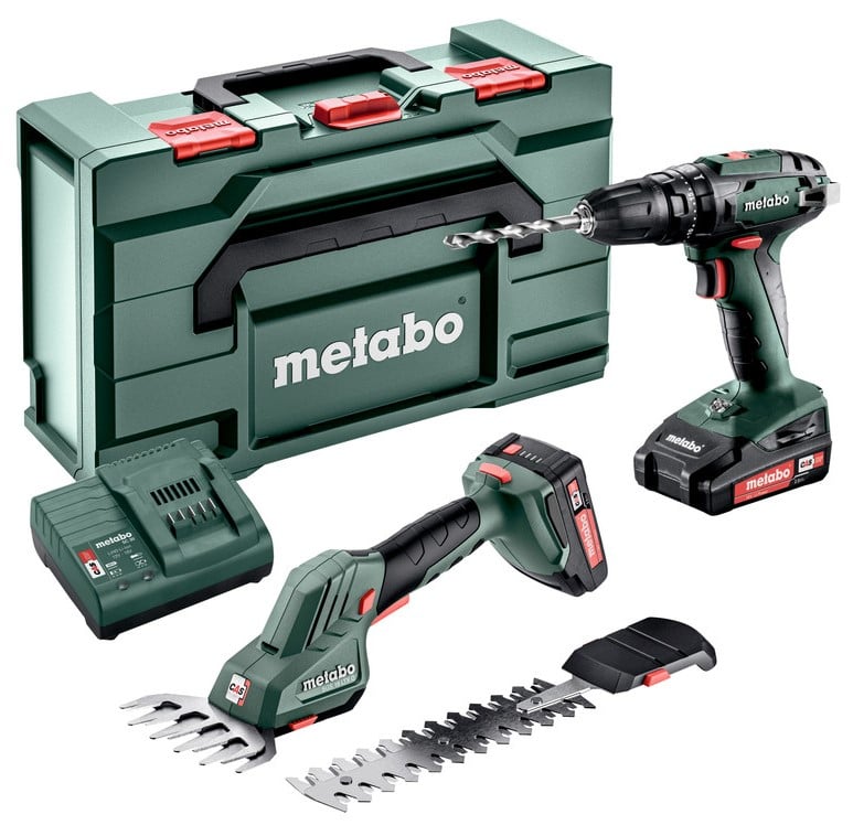 Metabo Accu Combo Set 2.2.4 | 18 V | SB 18 (Accu klopboormachine) + SGS 18 LTX Q (Accu Struik- en Grasschaar | In Metabox - 685185000
