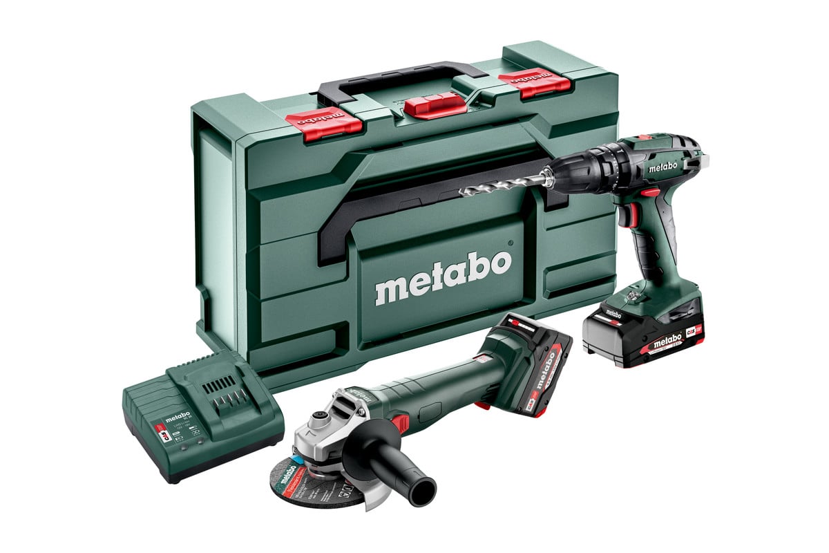 Metabo Combo set 2.4.4 | 2 machines | 18V | SB 18 + W18 L 9-125 | metabox 165L 685205500