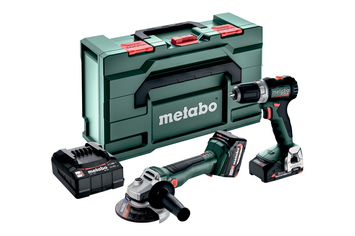 Metabo Accu Combo Set 2.6.5 18V: BS18LBL+W18LBL9 | 1x 4,0Ah, 1x 2,0Ah, SC 30 | metaBOX 165 L - 685233000 afbeelding