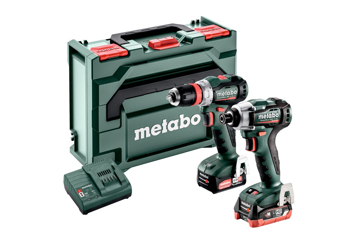 Metabo BS 12 BL Q + SSD 12 BL Accu Combo set 12V | 2.0 Ah + 4.0 Ah, SC 30 | metaBOX 118 - 685227000