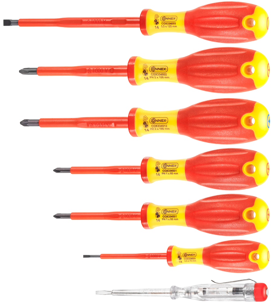 Connex Set Schroevendraaiers 7Dlg 1Kv 1C COX334207