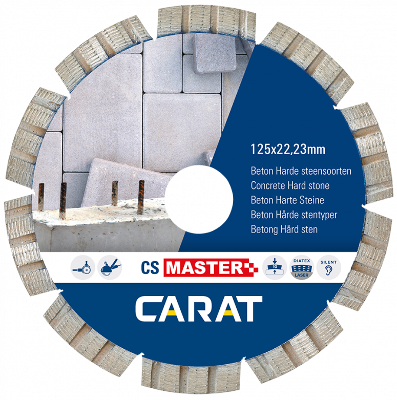 Carat Carat Laser Beton Standard, Ø 125X22.23 Mm, Type Cs - CSM1253000