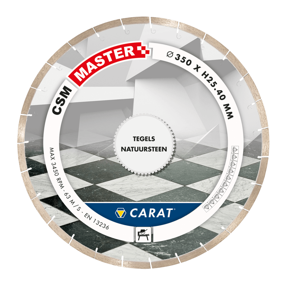 Carat DIAMANTZAAG TEGELS Ø350x20,00MM, CSM MASTER - CSMM350200 - CSMM350200