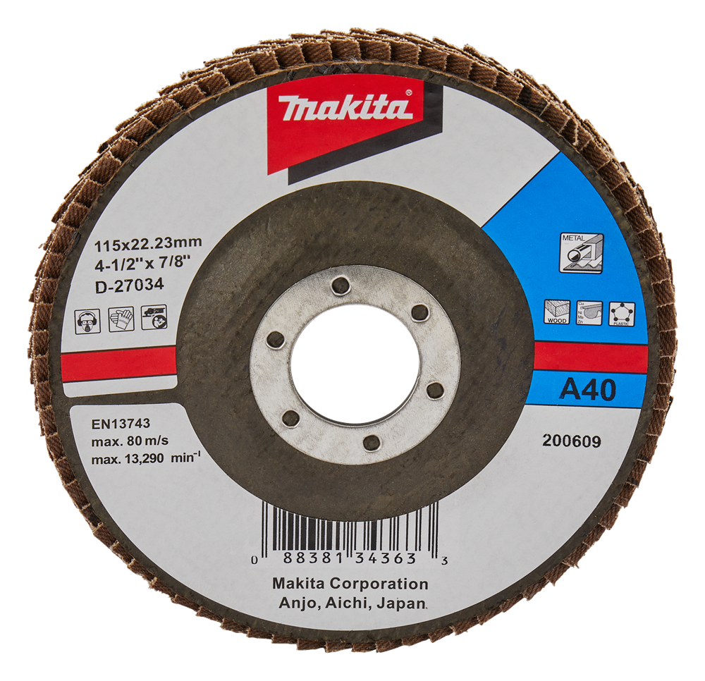 Makita Accessoires Lamellenschuurschijf 115mm A40 - D-27034 D-27034