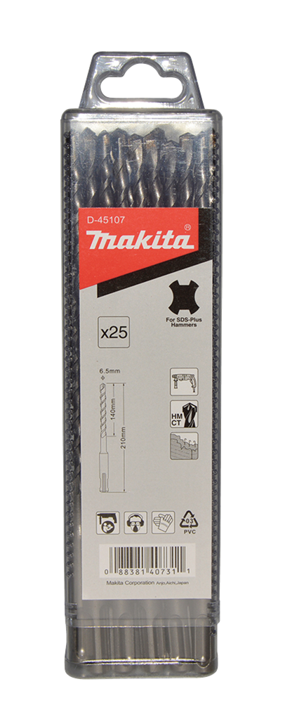 Makita Accessoires B2S: Betonboor 6,5x210mm - D-45107 D-45107