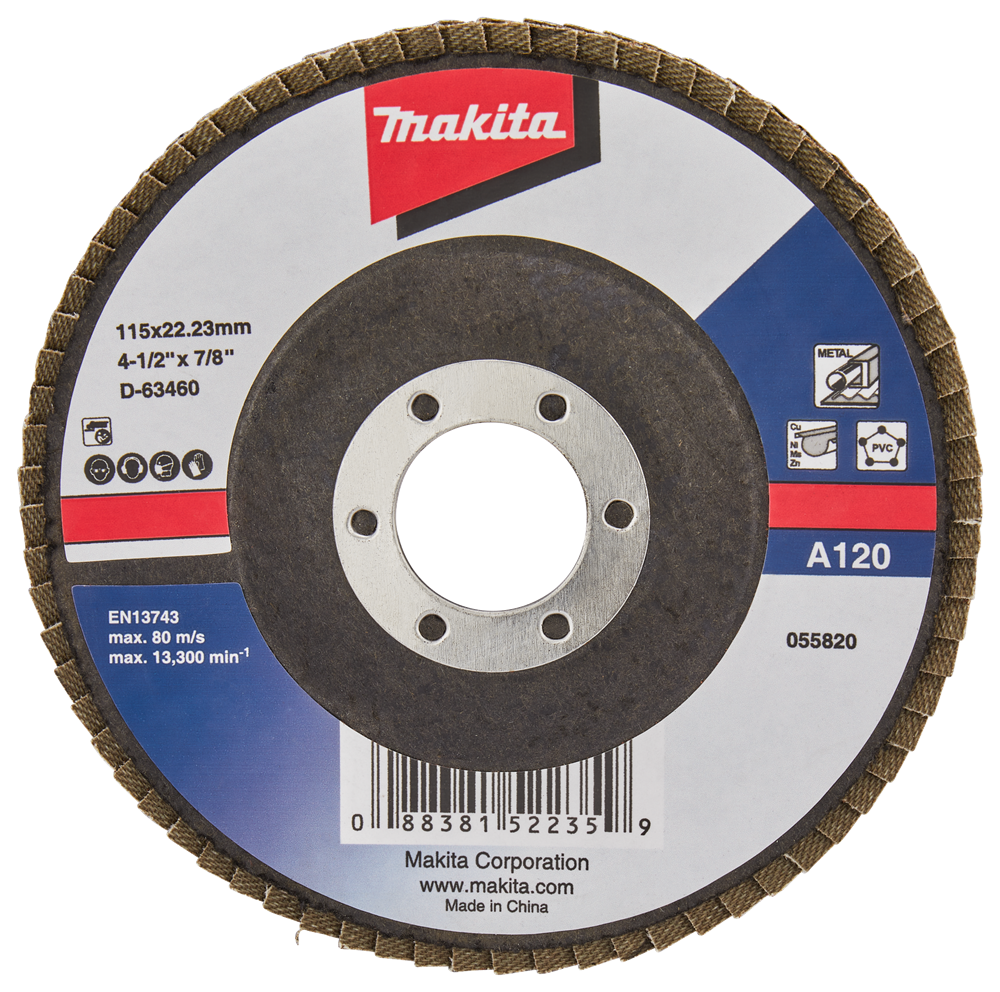 Makita Accessoires Lamellenschuurschijf 115mm A120 - D-63460 D-63460
