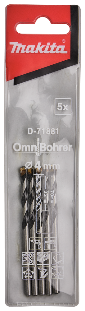 Makita Accessoires Multiboor 4x70mm - D-71881 D-71881