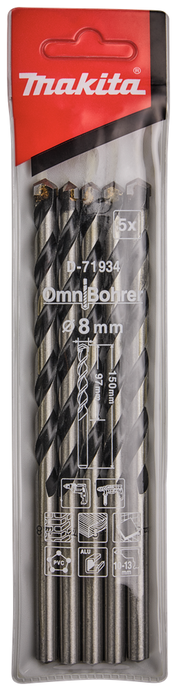 Makita Accessoires Multiboor 8x150mm - D-71934 D-71934