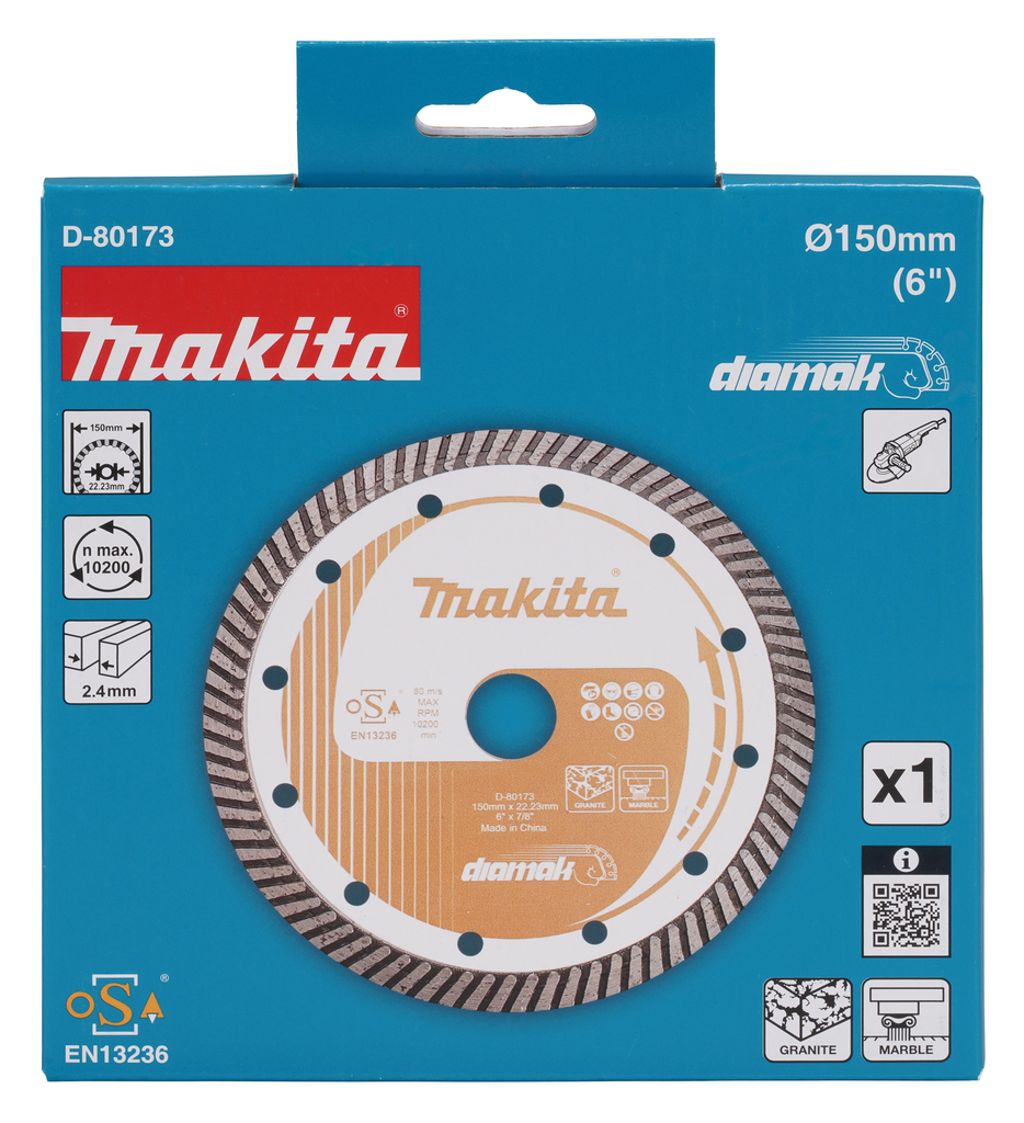 Makita Accessoires Diamantschijf 150x22,2x2,4mm | Turboband - D-80173