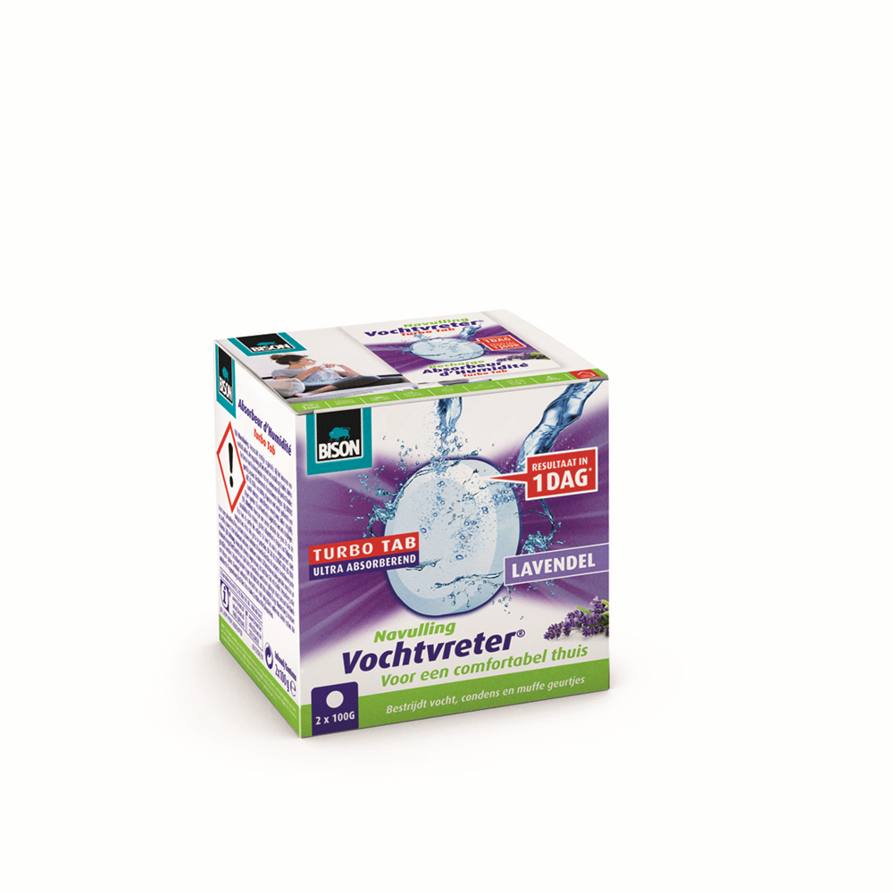Bison Vochtvreter® Turbo Tab Lavendel | 2x100 g - 6313271