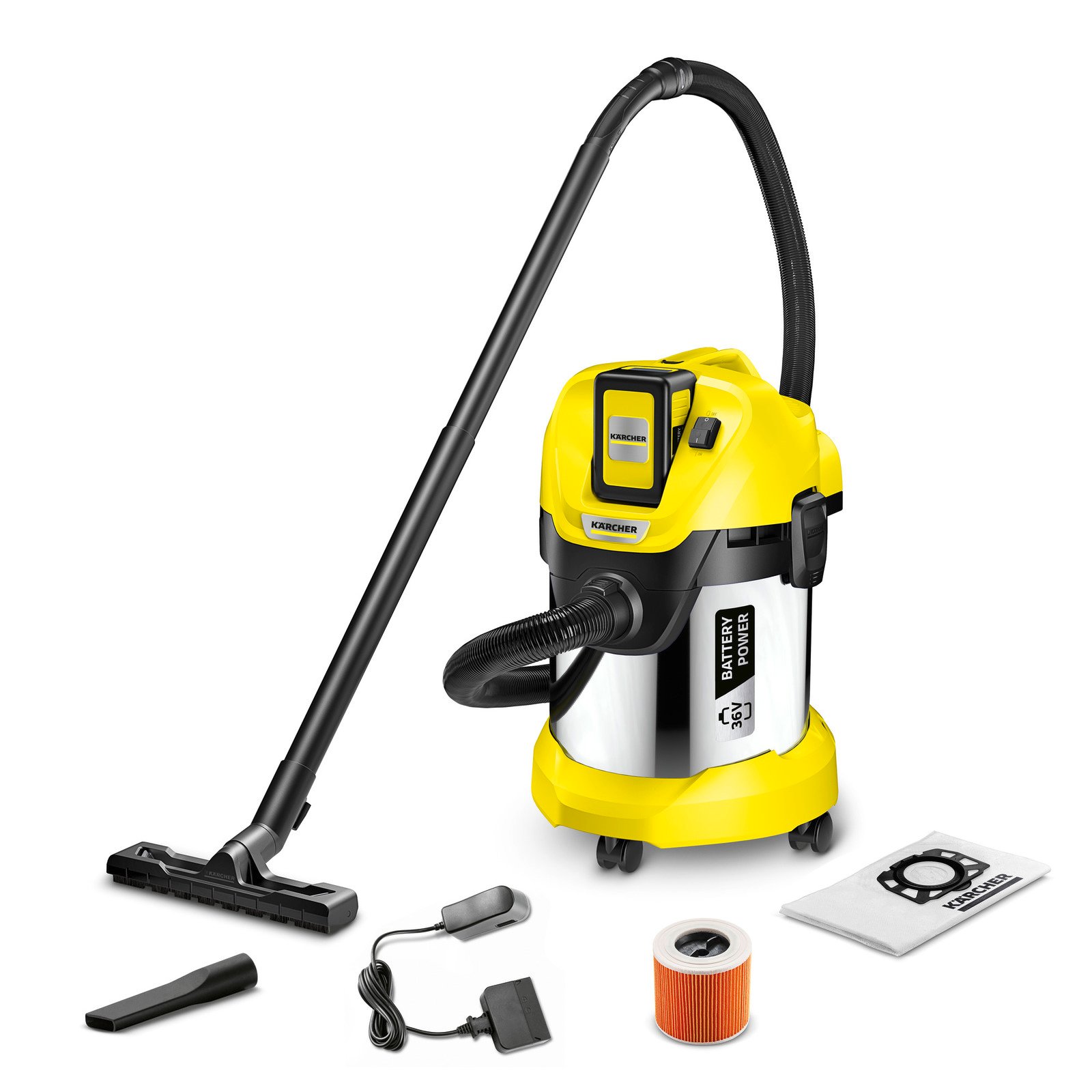 Karcher WD 3 Battery Premium Set Accu Nat- en droogstofzuiger - 1.629-951.0