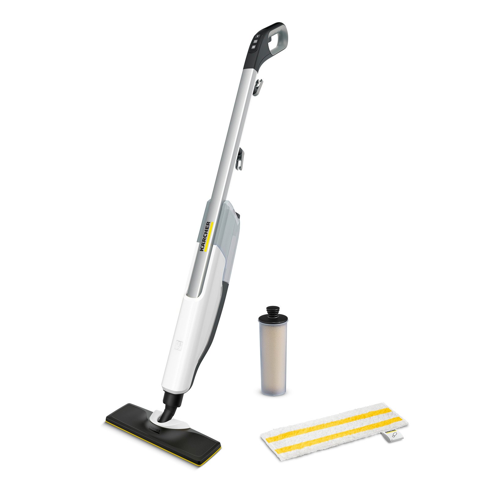 Kärcher stoommop SC 2 Upright - Inclusief vloermond EasyFix - 1.600 W - Opwarmtijd: 30 sec - Gebruiksoppervlakte: 50 m² - Reservoir 0.4 l - Microvezelvloerdoek