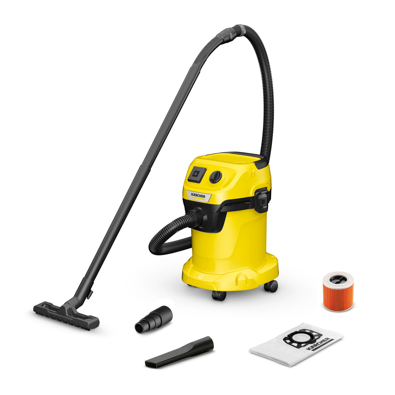 Karcher WD 3 P V-17/4/20 Accu Nat- en droogstofzuiger - 1.628-171.0