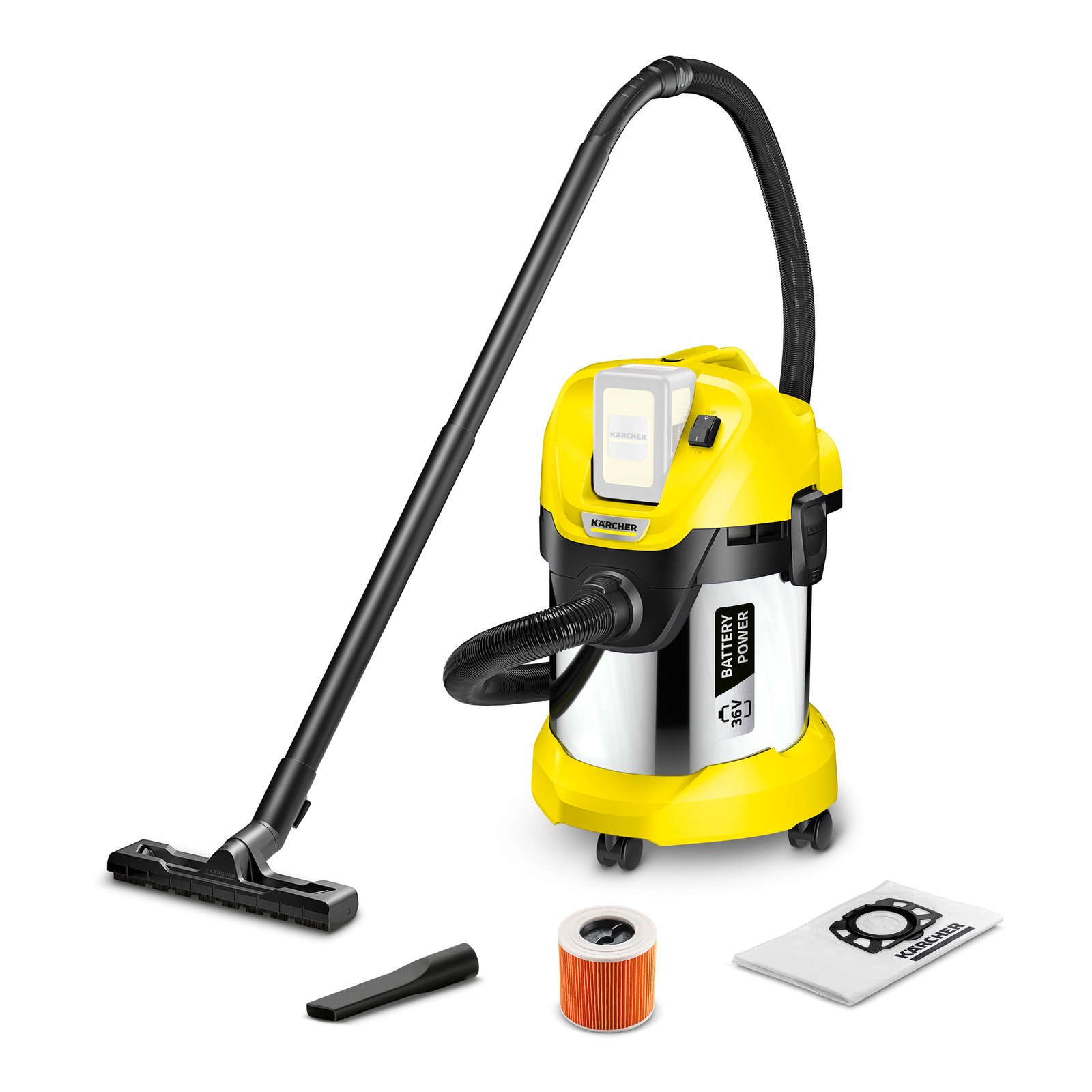 Karcher WD 3 Battery Premium Accu Nat- en droogstofzuiger - 1.629-950.0