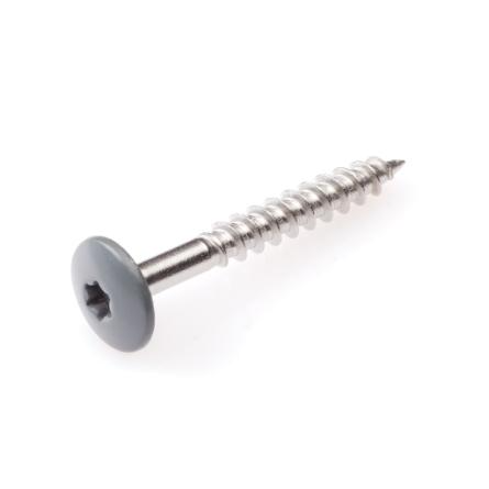 Dak&Gevel Kleurkopschroef Rvs-A2 Grijs Ral7012 4.8X25 | 50 stuks - 6304.30.37126