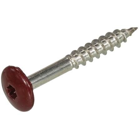 Dak&Gevel Kleurkopschroef Rvs-A2 Wijnrood Ral3005 4.8X25 | 50 stuks - 6304.30.37132