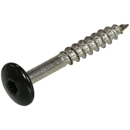 Dak&Gevel Kleurkopschroef Rvs-A2 Zwart Ral9005 4.8X38 | 50 stuks - 6304.30.37523