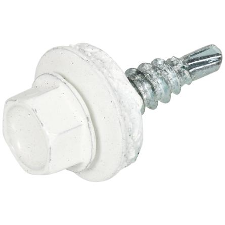 Dak&Gevel Profielplaatschroef Vz 6K Wit Ral9010 4.8X20 | 50 stuks - 6304.01.37126