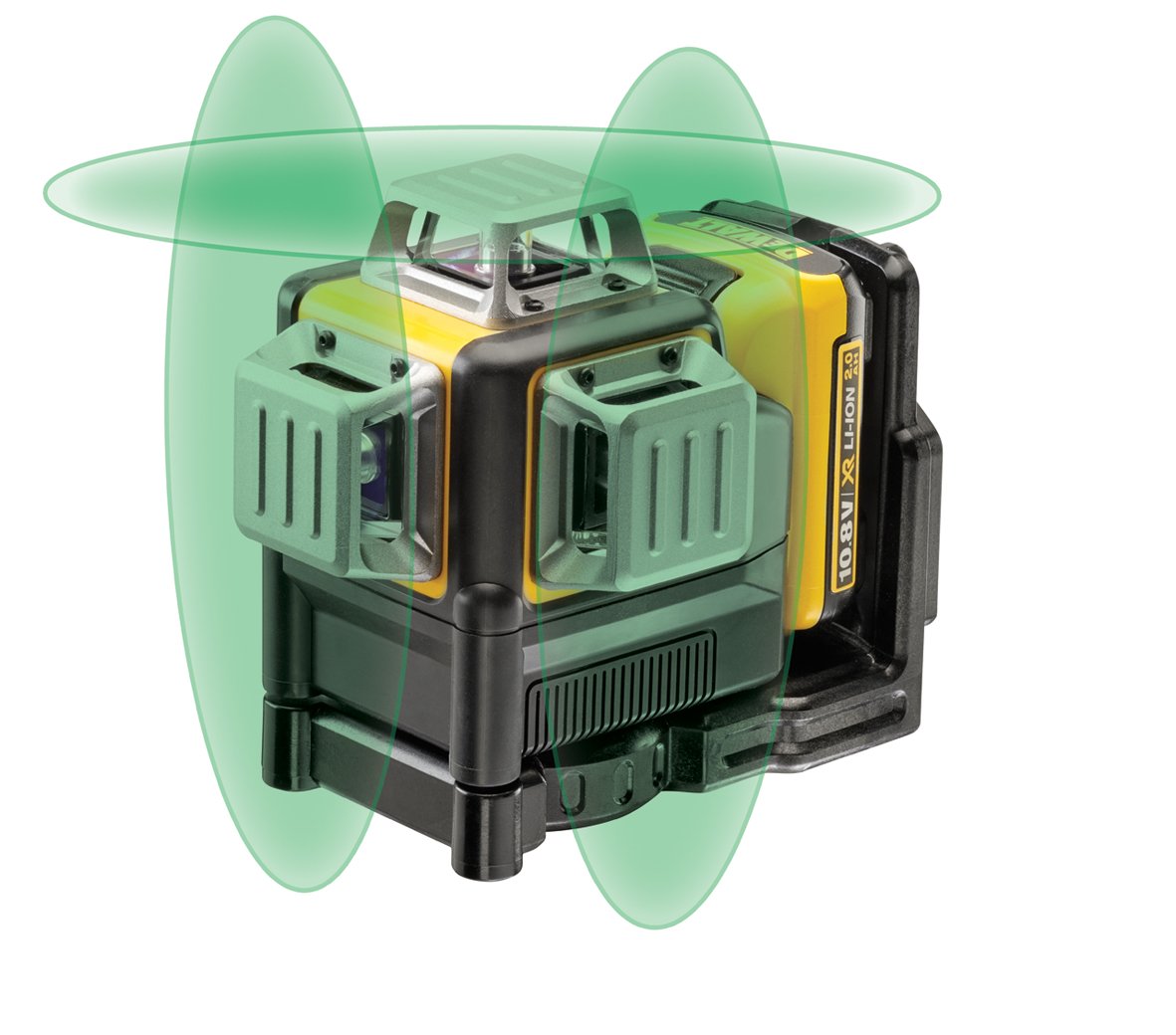 DeWalt DCE089D1G zelfnivellerende kruislijnlaser 10.8V - groene laser - DCE089D1G-QW