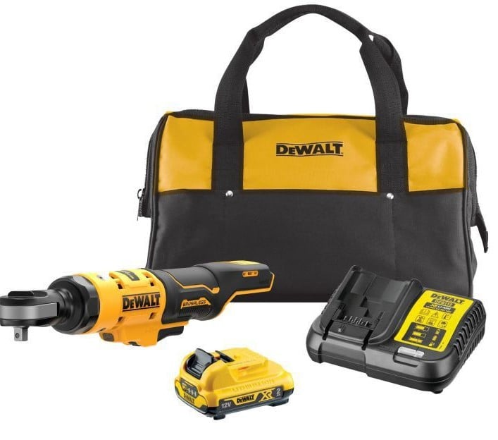 DeWalt DCF503D1-QW Accu Haakse ratelsleutel | 3/8" | 12V | 1 x 2.0Ah Li-Ion | In draagtas - DCF503D1-QW